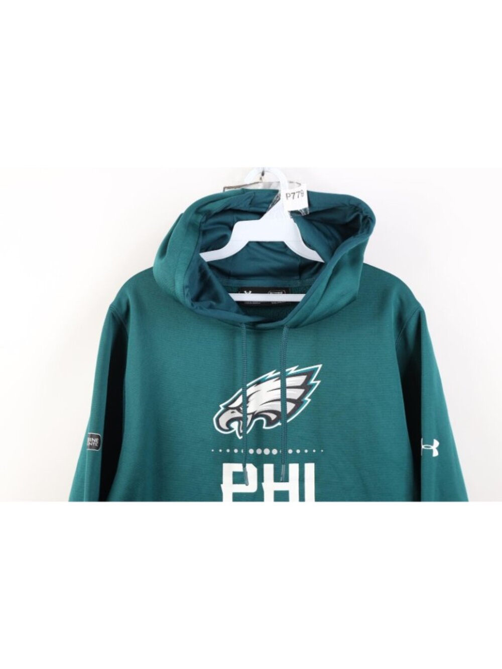Under Armour NFL Combine Mens Medium Philadelphia Eagles Football Hoodie Green - Picture 2 of 16